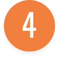 number 4 in orange circle logo